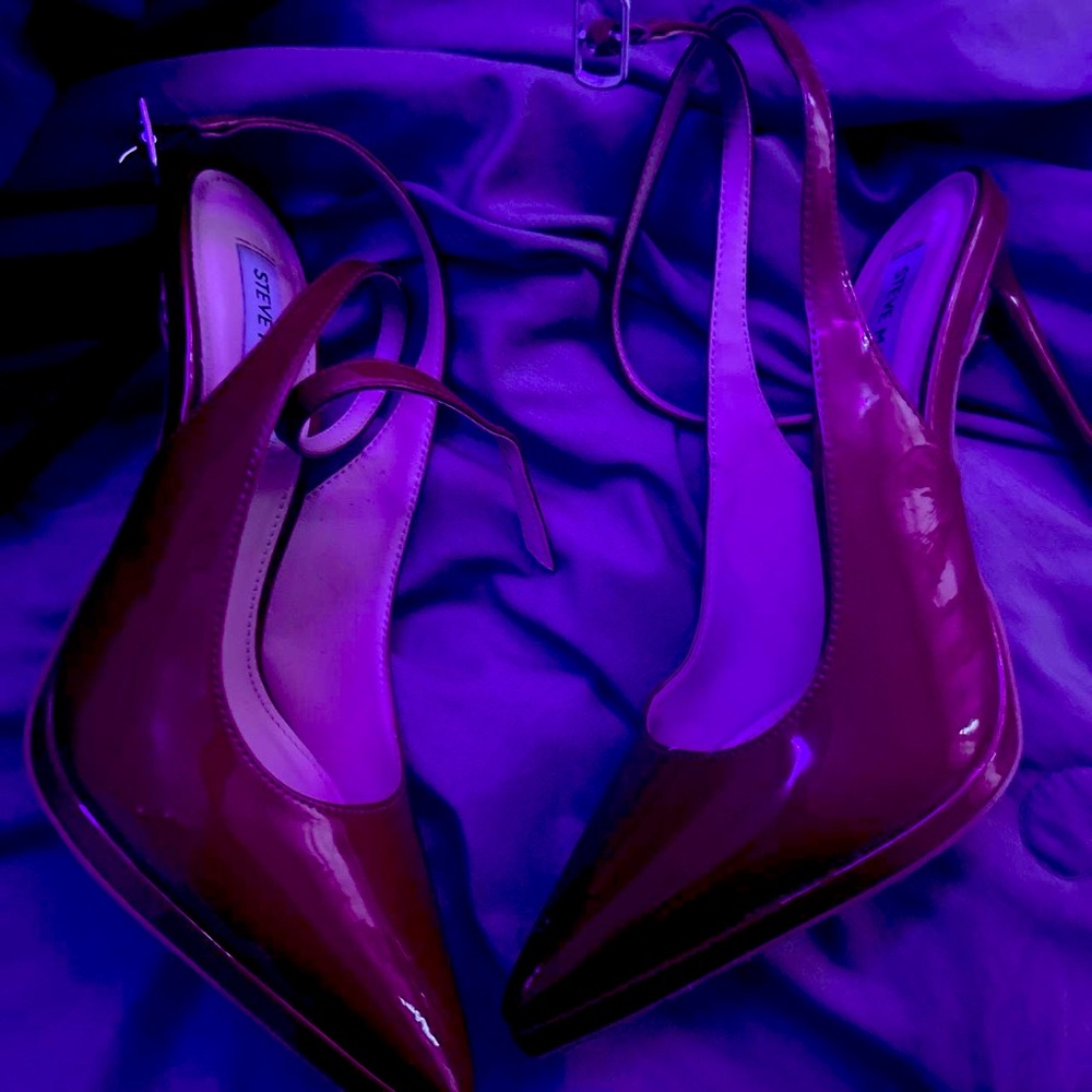 Red, Steve Madden heels. WORN ONCE!